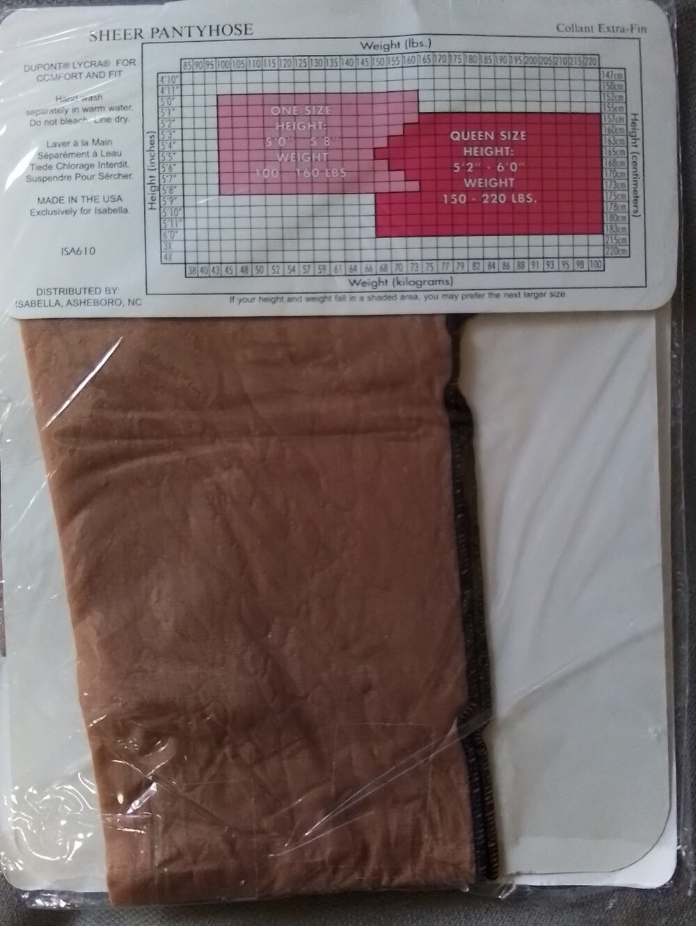 NWT Isabella Milano luxury backseam stockings, OS - Picture 3 of 5